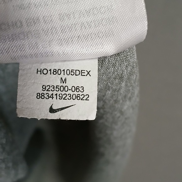 Nike Dri Fit Training T Shirt Mens Size M Gray Center Camo Swoosh Short Sleeve - Picture 8 of 9